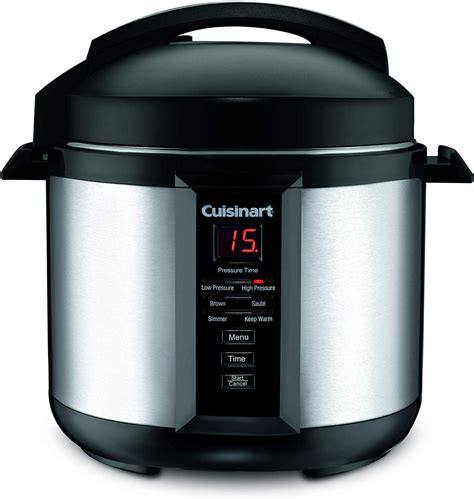 Best rated pressure cooker - Instant Pot - 6qt Pro Electric Pressure Cooker - Black. Model: 112-0123-01. SKU: 6452130. (58 reviews) " [This review was collected as part of a promotion.] Instant Pot 6-quart Multi-Use Pressure Cooker makes dinner time easy. ... The 6 quart instant pot is pretty large when you get it in person, but can also be used to make 1-person recipes.